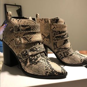 Steve Madden Snake Booties